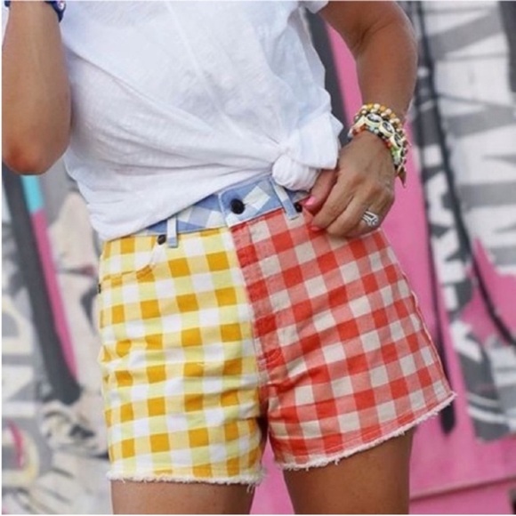 Farm Rio x Anthropologie Multicolored Gingham Shorts - Picture 7 of 10